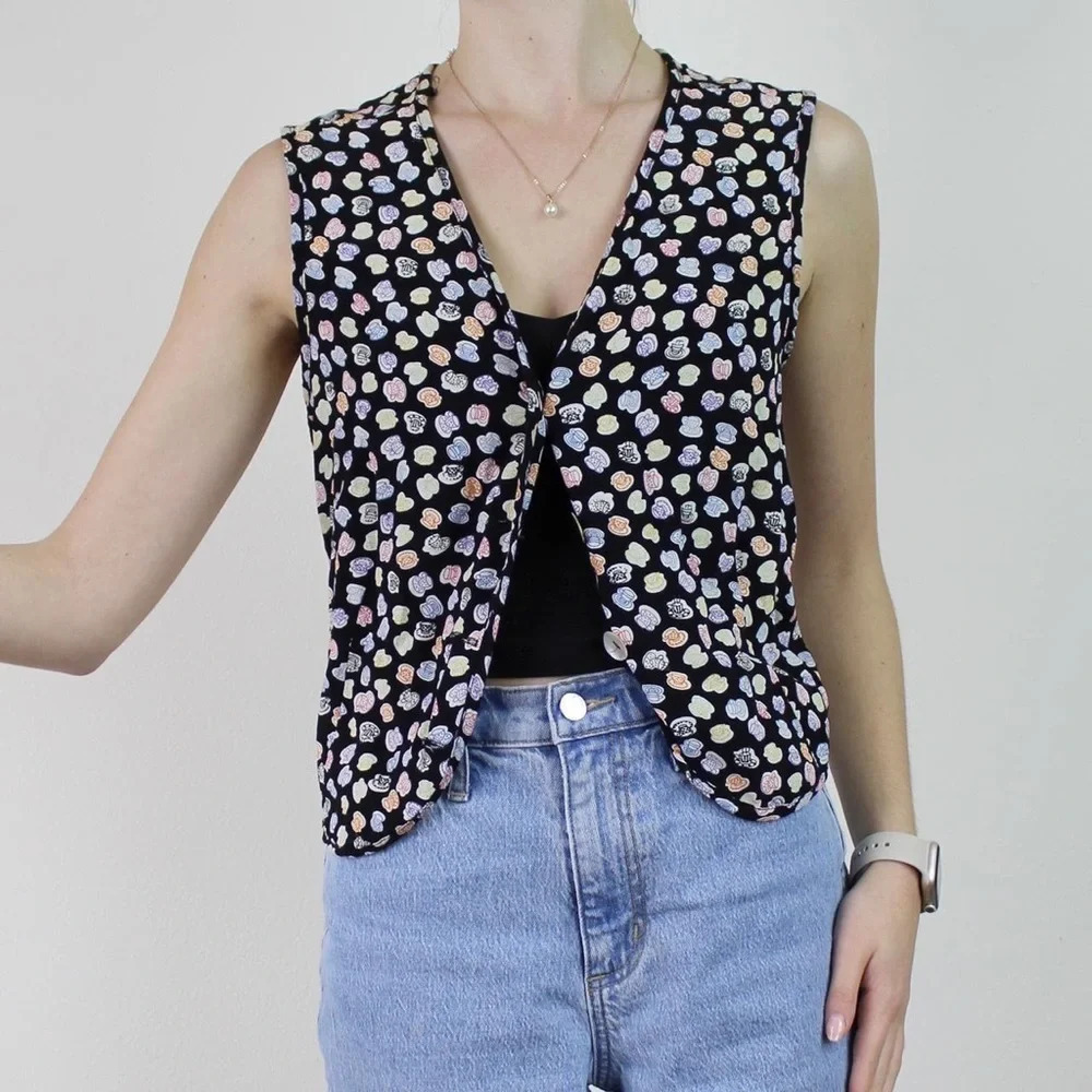 🦋 Vintage Coffee Cup Button Up,‎ Rachel Green, Coffee